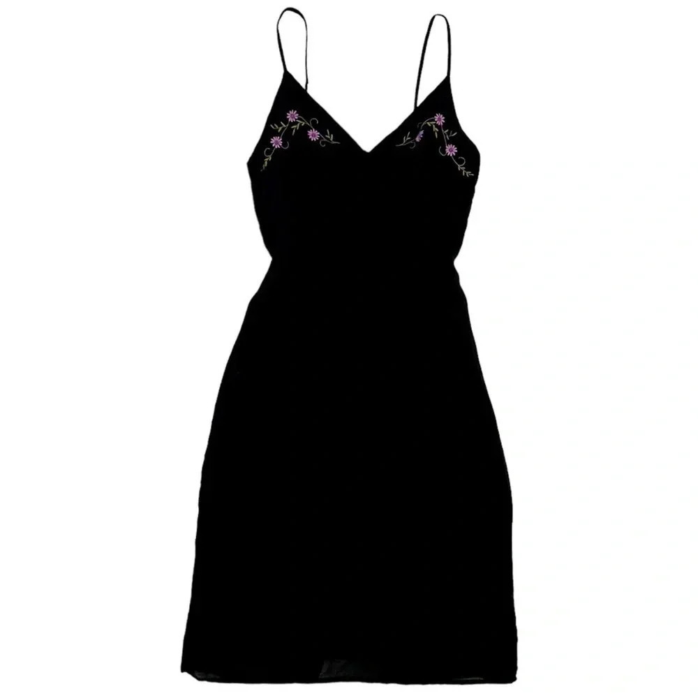 VINTAGE 90’s Black Midi Dress